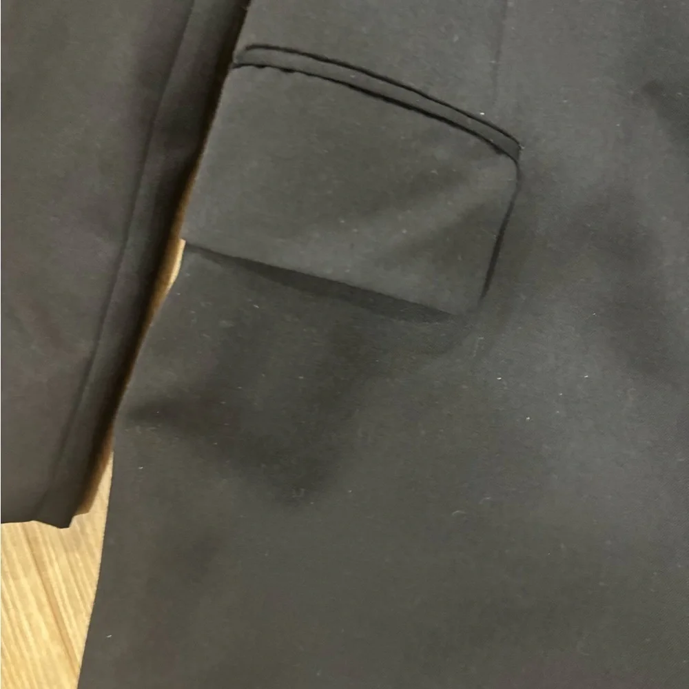 Classic Black Wool Men's Blazer